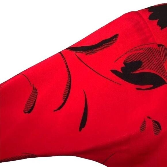 On The Rocks Dress Size 3 Juniors Womens Vintage Red Black Elastic Waist Belt - Picture 9 of 13